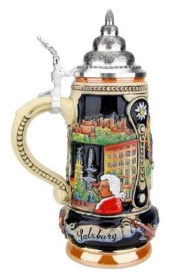 Vienna, Salzburg, Innsbruck Austria Beer Stein -German Wine Glass Shop Vienna Salzburg Innsbruck Austria Beer Stein K303WSI LS SM 69700.1490043225