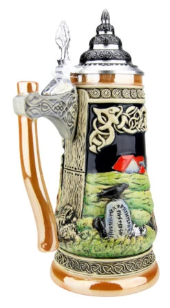 Viking Beer Stein With Axe Handle -German Wine Glass Shop Viking Beer Stein with Axe Handle K325 B1 SM 63344.1527115251