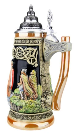Viking Beer Stein With Axe Handle -German Wine Glass Shop Viking Beer Stein with Axe Handle K325 B2 SM 94172.1527115251