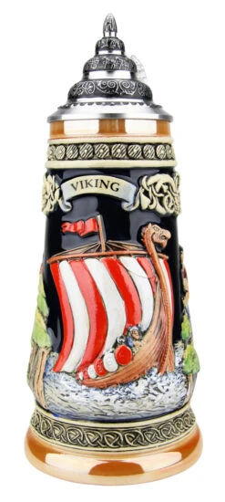 Viking Beer Stein With Axe Handle -German Wine Glass Shop Viking Beer Stein with Axe Handle K325 FNT SM 80516.1527115250