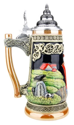 Viking Beer Stein With Axe Handle -German Wine Glass Shop Viking Beer Stein with Axe Handle K325 LS SM 33558.1527115251