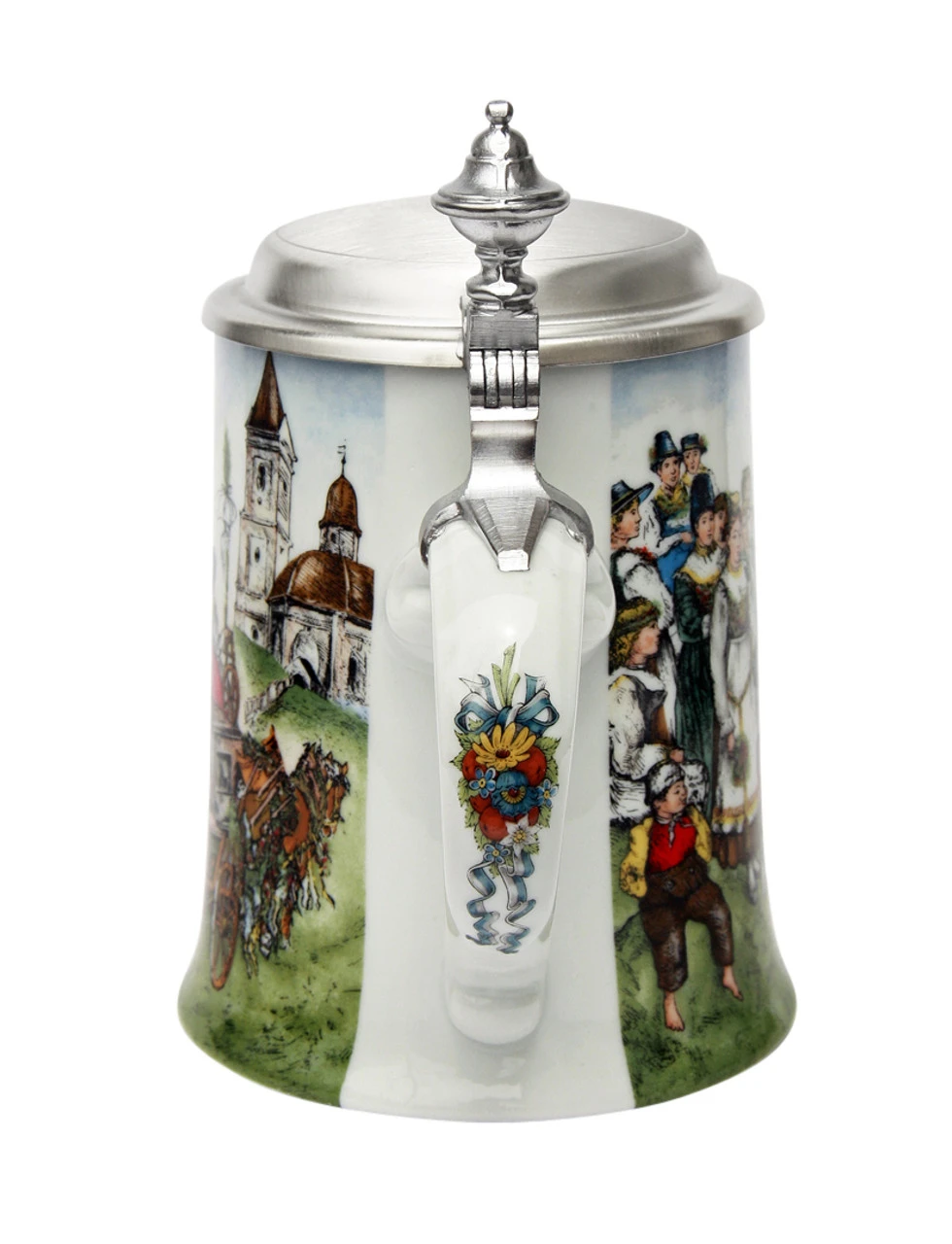 Wedding March Porcelain Beer Stein Zimmermann Wedding March Porcelain Beer Stein -German Wine Glass Shop Wedding March Porcelain Beer Stein Z9453 Back SM 70054.1493400301