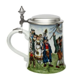 Zimmermann Wedding March Porcelain Beer Stein 3 Zimmermann Wedding March Porcelain Beer Stein -German Wine Glass Shop Wedding March Porcelain Beer Stein Z9453 LS SM 74149.1493400321