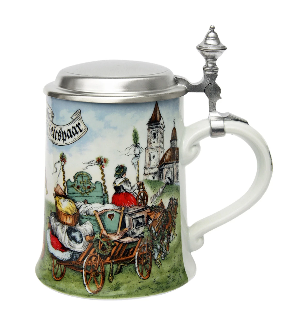 Wedding March Porcelain Beer Stein Zimmermann Wedding March Porcelain Beer Stein -German Wine Glass Shop Wedding March Porcelain Beer Stein Z9453 RS SM 01926.1493400283