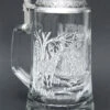 White Tail Deer Glass Beer Stein