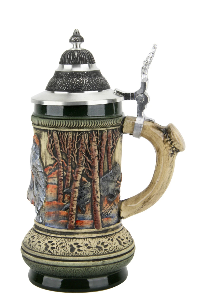 Wolf Beer Stein Wolf Beer Stein -German Wine Glass Shop Wolf Beer Stein KT7000Z RS SM 97034.1461699057