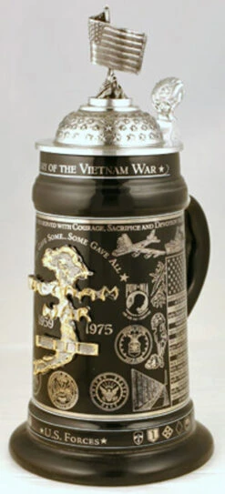 Vietnam Memorial Beer Stein -German Wine Glass Shop vietnam war memorial beer stein 6179 med 89868.1308328581
